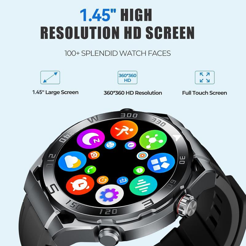Revolutionary Smart Watch with Wireless Calling, 100+ Sports Modes & Customizable Dials for iPhone/Android